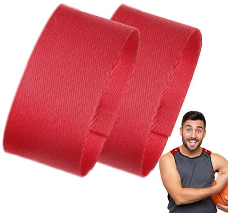 Sleeve Garter, Sleeve Holder for Women, Softball Shirt Tie 2 Piece Shirt Sleeve Holder - Non-Slip Jersey Sleeve Holder for Women, Football, Baseball, Basketball Activities, Family, Friends, red,