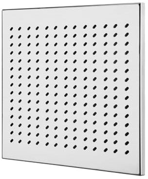 Quadratische Abflussabdeckungen, Edelstahl-Bodenablauf, rechteckiger Ablaufgitter, Badezimmer-Duschablaufabdeckung (25 x 25 x 1,5 cm)