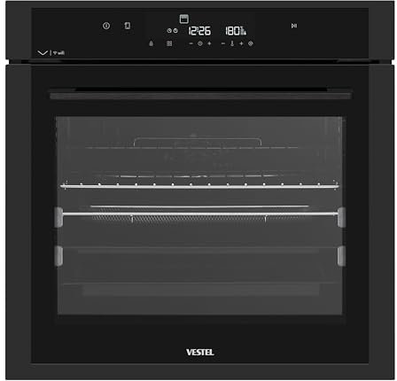 VESTEL BO 971062 MB LF WIFI. Smarter Einbau-Backofen, 60 x 60 cm, Matt-Schwarz, VapClean Selbstreinigung, WellFry, Automatikprogramme, WIFI, 10829441