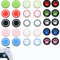 Thumbstick - 30 tappi per joystick PS5, per controller PS5, accessori in silicone, per PS4/PS5/XBOX/XBOX 360/XBOX Elite Joystick