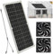 HOVCEH Ventilateur Solaire Exterieur, 16W Kit de Extracteur d'air Solaire, Résistant aux Intempéries Fenêtre D'échappement avec 2 Ventilateurs étanches pour Petit Poulailler, Serre, Remise