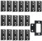 18 Pack Black Flush Hinges for Wood, Heavy Duty Door Hinges with Silent Movement, No Mortise Design for Internal Doors, Cabinets and Furniture