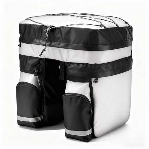 ZEMBSOYA 60L Pannier Bag Large Capacity Pannier Bag Waterproof 3 in 1 Multifunctional Rear Seat Storage Carrier for Mountain Bikes Road Bikes Folding Bicycles