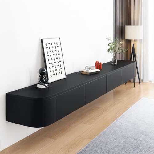 Meuble TV moderne noir, 120 cm, meuble bas pour salon et chambre à coucher, élégant Fernsehschrank polyvalent, meuble de centre de divertissement parfait