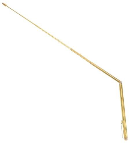 Abaodam Bâton de Radiesthésie Multifonctionnel en Laiton Baguette de Sourcier Pliable pour Localisation Zones Positives
