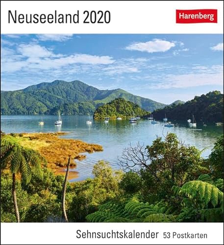 Neuseeland Postkartenkalender 2020. Wochenkalendarium. Blockkalender. Format 16 x 17,5 cm: Sehnsuchtskalender, 53 Postkarten