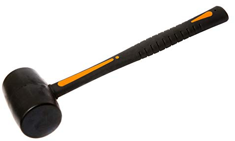 Gummihammer schwer schwarz Kunststoff Gummi Hammer 320 mm 450g Hartgummihammer groß Pflaster Camping Schonhammer Ausbeulhammer Softgrip