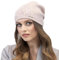 VIVISENCE Damen Wintermütze Mit Klassischem Schnitt Warme Gemütlich Mütze Für Frauen Garnmischung Aus Wolle Perfekter Passform Ideal Für Kalte Wintertage Modell 7011, Rosa,Einheitsgröße