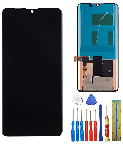 E-YIIVIIL Pantalla LCD táctil compatible con Xiaomi Mi Note 10 Lite M2002F4LG M1910F4G de 6,47 pulgadas, con herramientas, color negro