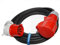 Hilark Verlängerungskabel aus Gummi H07RN-F Winkelstecker IP44 400V für Baustelle, Industrie, Außenbereich (3 Meter, 5g6 mm 32A, Schwarz)