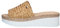 Valleverde 32360 Ciabatta Donna comoda In pelle e rafia con Zeppa 6 cm (CORDA, numeric_41)