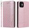 LOLFZ Case for iPhone 11 Pro Max, Leather Flip Wallet Case Card Slots Kickstand Wrist Strap Protective Magnetic Phone Case Cover for Apple iPhone 11 Pro Max - Rose Gold