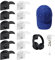 YAANBUNB 12 Stück Selbstklebende Huthaken hut haken Weiß Hut Organizer Schwarz Hutablage cap halterung wand Hutaufbewahrung Aufhänger Hutständer für Baseballkappen für Fenster Glas Bad Küche