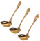 FYOBOT 3X 304 Stainless Steel Soup Ladle Cooking Tool Kitchen Accessories Gold Scoop Tablewares Gold Plated Soup Serving Spoon