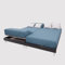 Soleil d'ocre, Drap Housse TPR en Coton 57 Fils 2x80x200 cm UNI Bleu Canard