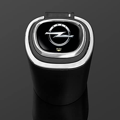 LED Auto Aschenbecher, Rauchfreier Zylinder, Tragbarer Auto Aschenbecher, Für Opel Opc Astra Insignia Corsa Mokka Vectra Adam Crossland X Meriva Grandland