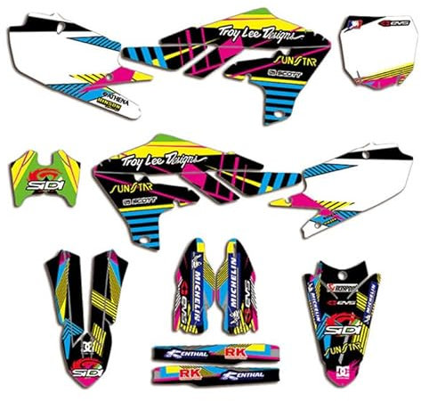 ENARUI Kit Pegatinas Adhesivos para Yamaha YZF 250 YZ250F 2019 2020 2021 2022 2023 y Número Personalizado Gratuito
