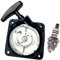 BOOSTI Seilzugstarter mit Zündkerze für AL-KO BC 4125 / BC 4535 / BC 410 / II II-S Comfort Motorsense