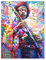 Jimi Hendrix II Poster von Leon Devenice 50 x 70 cm Blau Wandbilder Wanddeko