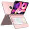 MMK Funda Teclado para iPad 10 Generacion 10.9 2022 con Touchpad, Giratoria de 360° & 7 Teclas retroiluminadas de Color & Conexión inalámbrica Bluetooth con Ranura de Lápiz, para iPad 10 Gen 2022