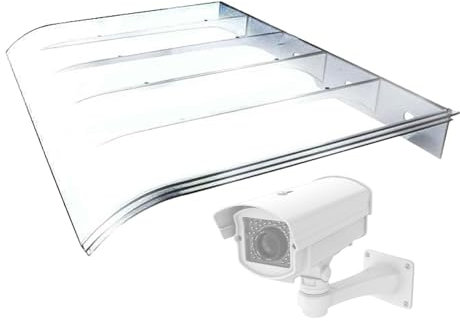 Vordach für Eingangstür, Vordach für Türen, Vorzelt für Eingangstür, robuste Außenfenster, dicke Vordach, aus PC, Sonnenschutz für Fenster, UV-Schutz gegen