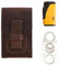 WANTHER Klassisches Etui für Spielkarten (nicht im Lieferumfang enthalten) Sichere Aufbewahrung, Spieldeckhalter, Reisezubehör, Vollnarbenleder, handgefertigt, Bourbon Braun