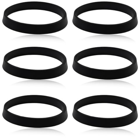 6 Pieces 40mm Rubber Washers for Plumbing, Sink Washers, Rubber Seals for 1.57 Inch Drain Pipes, Sink Kitchen Rinse Hose, Garden and Outdoor
