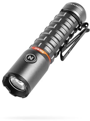 NEBO Torchy 2K Pocket Torch & Work Light - USB-C Rechargeable Camping & Work Flashlight with 5 Light Modes - Up to 30 Hours of Use - Removable Steel Belt/Pocket Clip, Water Resistant