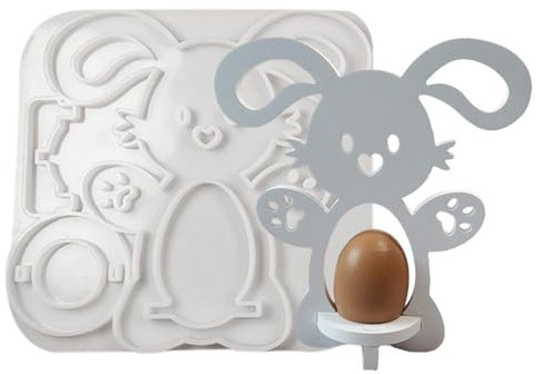 Eierhalter-Harzform, Gießformen Ostern, Osterhase Silikonform Gießform Osterhasen-Ei-Organizer-Form, Dekorative Formen Zum Servieren Von Ha-rt Und Weich Gekochten Eiern