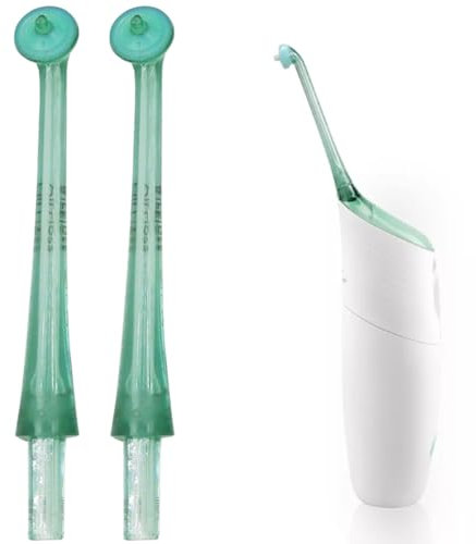 FiTspi Ersatzdüsen für Munddusche Philips Sonicare AirFloss HX8111, HX8012, HX8111, HX8140, HX8255, HX8181, HX8240, HX8241, 2 Stück