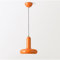 Mkichi Hängelampe Küche Modern E27 Pendelleuchte Esstisch Rund Küchenlampe Hängend,Lampenschirm Hängelampe Metall Vintage,Hängelampen für Schlafzimmer Wohnzimmer Esszimmer (Orange)