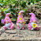 Lustige Gartenzwerge Gartendeko für Draußen Wetterfest,3er Pack Gartenzwerge für Außen,Wichtel Gartenstatuen Gartenfiguren Deko,Harz Statue Garten Deko für Hof Bauernhof Balkon Wohnzimmer Office