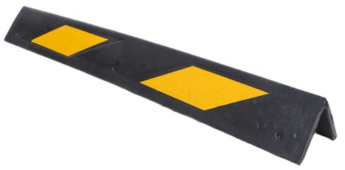 Alipis Reflektierender Gummieckenschutz für Garagenwände und Fahrzeuge Stoßdämpfender Kantenschutz mit Selbstklebender Rückseite Gelb schwarz für Tiefgaragen und Parkplätze