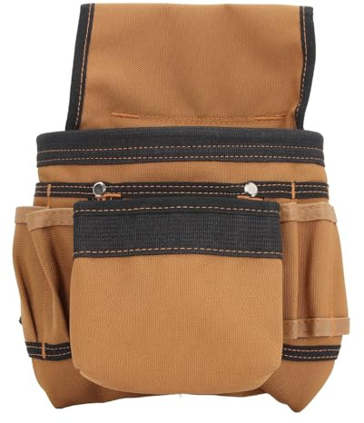 T1001 Werkzeugtasche Organizer, Schwere Gürteltasche für Elektriker, 11 Taschen Werkzeuggürtel mit Schultergurt, Langlebige 1200D Oxford Stoff Konstruktion Werkzeugtasch