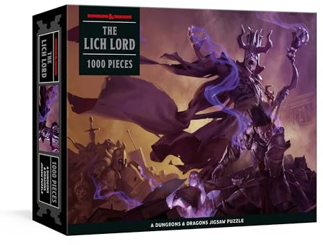 The Lich Lord Puzzle: 1000-Piece Jigsaw Puzzle Featuring The Iconic Cover Art from The Dungeon Master's Guide