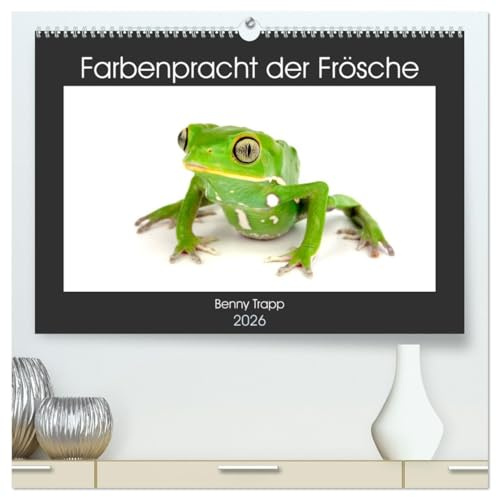 Farbenpracht der Frösche (hochwertiger Premium Wandkalender 2026 DIN A2 quer), Kunstdruck in Hochglanz: Bunte Frösche aus aller Welt (CALVENDO Tiere)