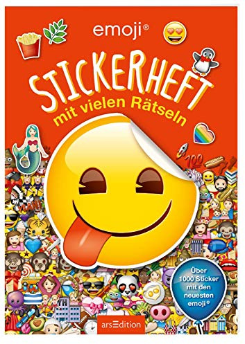 emoji - Stickerheft mit vielen Rätseln: Stickerbuch