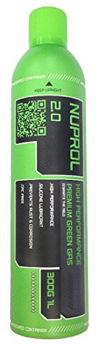 Nuprol 2.0 Green Gas Airsoft Gas 300g 100ml High Performance BB Gas