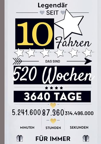 Notizbuch für Jungen 10 Jahre- Geburtstagsgeschenk für 10 jährige Jungen: Zum 10. Geburtstag. A5, liniert. Geeignet als Tagebuch, Kritzelbuch oder Workbook. 10. Geburtstag Jungen Geschenk Buch.