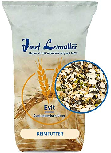 Leimüller Keimfutter Papageien 20 kg – Keim- und Quellfutter, mehrfach gereinigt, staubfrei, Papageienfutter für Papageien & Großsittiche