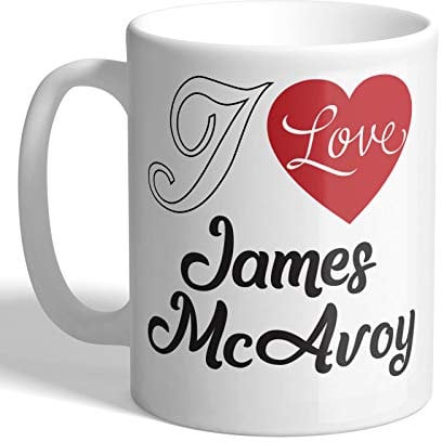 I Love Mugs - I Love James McAvoy (Heart Design) - Mug, Ceramic, 11fl.oz.