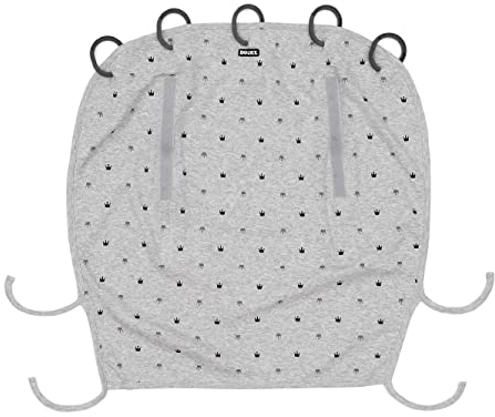 Original Dooky 126626E Universal Cover Design Light Grey Crowns , grau