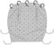 Original Dooky 126626E Universal Cover Design Light Grey Crowns , grau