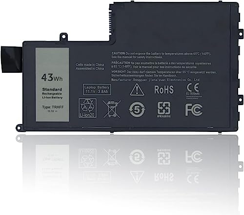 TRHFF DL011307-PRR13G01 1V2F6 0PD19 P39F Remplacement de la Batterie d'ordinateur Portable pour Dell Inspiron 5445 5447 5545 5547 5548 N5447 N5547 15-5000 i5547-3750SLV Latitude 14 3450 (11.1V 43Wh)