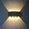 HONPHIER 8W Wandlampe Wandleuchte LED Innen Modern LED Lichter Wasserdichte Aluminium Wandbeleuchtung Up Down Leuchte, Wandleuchten für Schlafzimmer Wohnzimmer Korridor Bad Flur