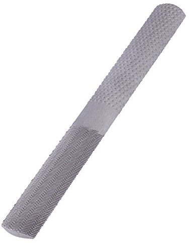 Akozon râpe en acier, 4 en 1 Lime à râpe plate en acier de 8 po / 200 mm Outil de travail à bois demi-rond pour menuiserie