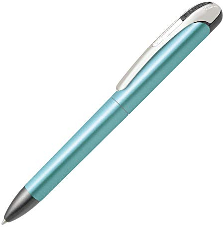 ONLINE Drehkugelschreiber College Metallic Turquoise, auswechselbare, dokumentenechte Mine, blau schreibend, 1 Stück (1er Pack)
