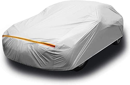 Bache Voiture Exterieur Ohuhu, Imperméable Résistant aux Rayures Protection UV, Housse de Protection avec Bandes Réfléchissantes, pour Berline 485-510 cm