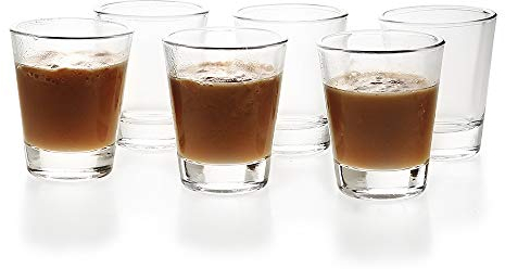 BCnmviku Schnapsgläser Glas 5cl/50ml Set Shotgläser - Spühlmaschinenfest - Gläser für Vodka Tequila (6)