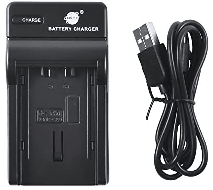 DSTE NEW USB Camera Battery Charger Compatible for Panasonic VBN260 VBN130 VBN390